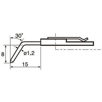 ACCRETECH可互换的粗糙度和形状测量探头（尖端半径 5&mu;m）（用于测量边角和齿面）东京精密010 2514